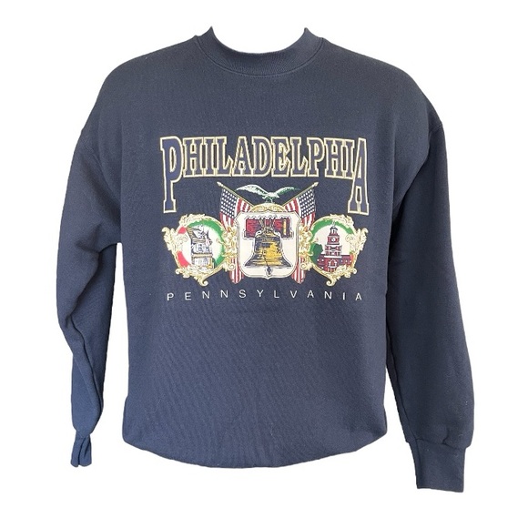 Other - Vtg Philadelphia Pennsylvania Travel Crewneck Sweatshirt Liberty Bell sz Large
